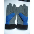 Garden Handschuh-Schwein Split Leder Handschuh-blau Handschuh